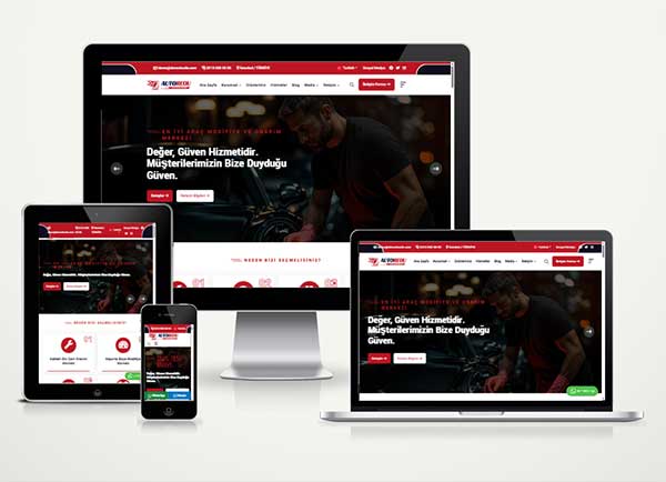 Garage Oto Servis Web Site Paketi Autoreou